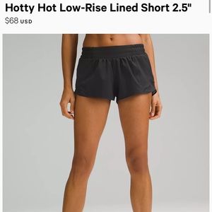 Lululemon Hotty Hot Shorts